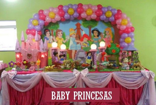 Mesa Temática Baby Princesas